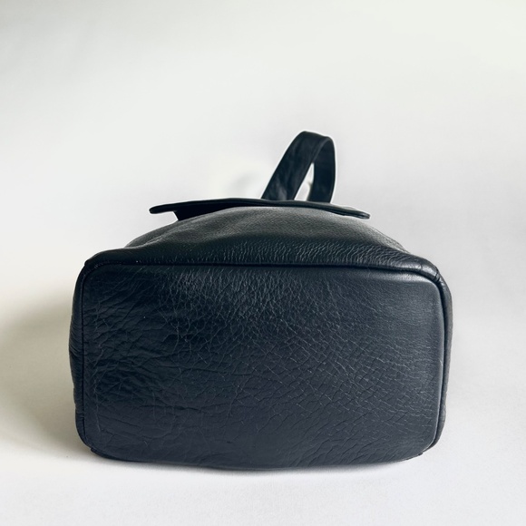 Charter Club Black Genuine Leather One Strap Backpack main image 16